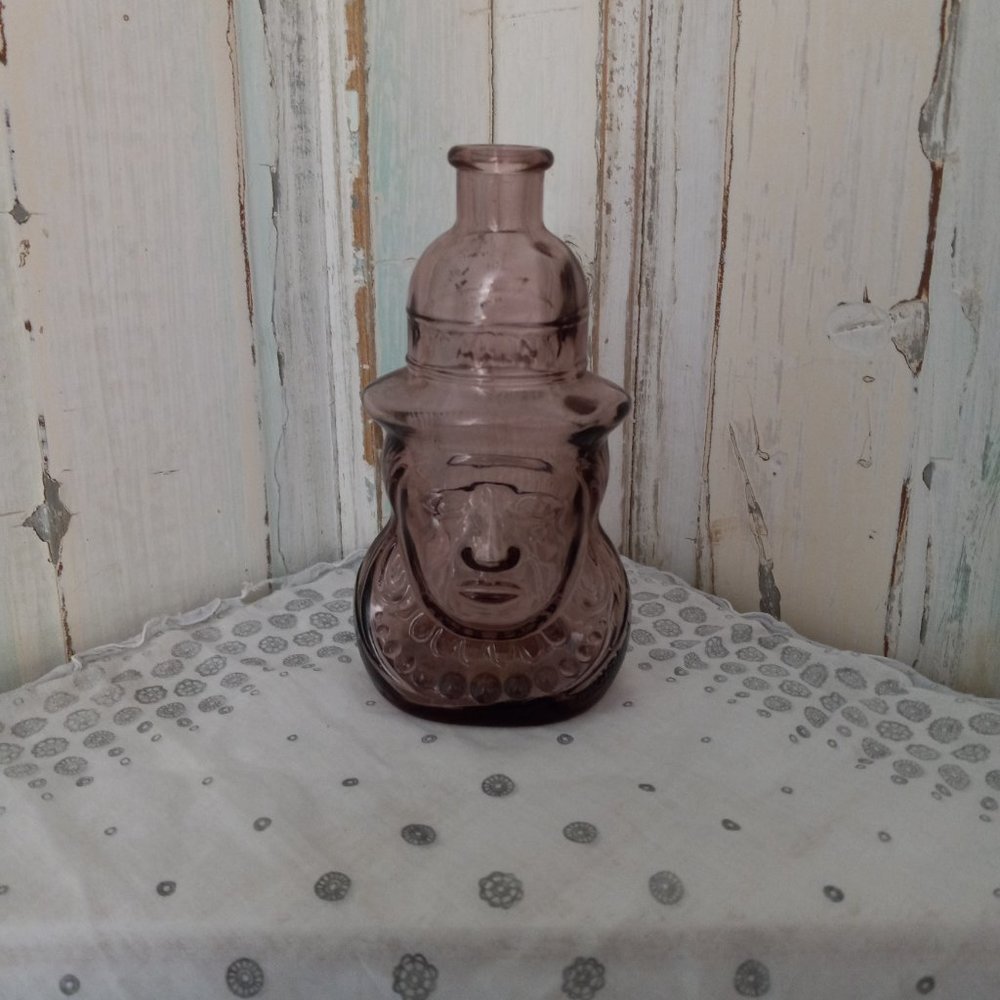 Collection of 8 Magenta and Purple Colored Glass Bottles - Picture 16 of 16